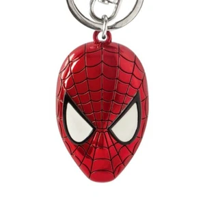 Marvel Spider-Man Head Pewter Keyring Monogram - Picture 1 of 1