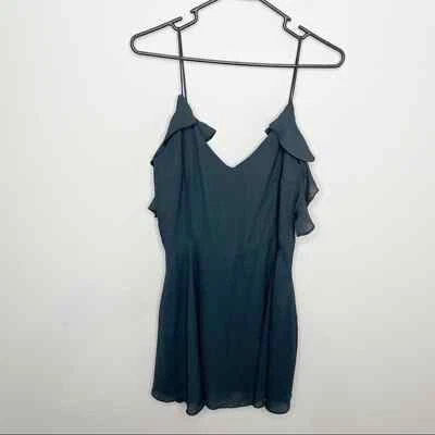 Vestido Lucy Love Meet The Fam Lana Hombro Frío Sin Mangas Gris Talla 8 Nuevo sin Etiquetas Foto 1 de 4