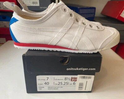 Onitsuka Tiger Mexico 66 Slip-On Unisex Sneakers Shoes [US:7/25.25] D3K0N-100 - Image 1 of 4