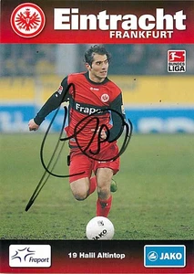 Halil Altintop Original Autogrammkarte Eintracht Frankfurt  - ca.11cm x 15cm - Bild 1 von 2