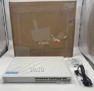 CISCO WHITE 350 SERIES CBS350-24XT 24-PORT NETWORK SWITCH NEW REFURB - Image 1 of 4