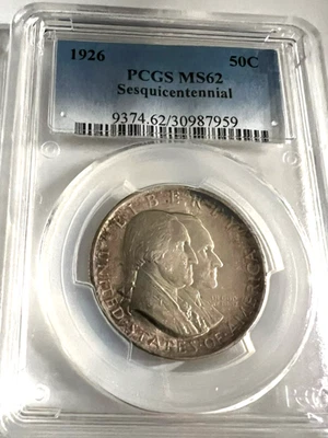 1926 Sesquicentennial of American Independence Half Dollar PCGS MS 62-High Grade - Image 1 of 4
