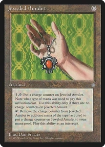 Magic the Gathering-Ice Age-Jeweled Amulet-Vintage-Uncommon-Artifact-LP - Picture 1 of 1