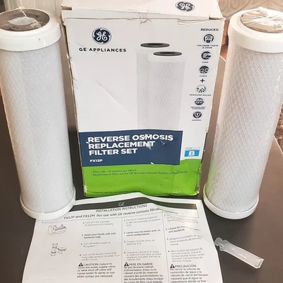 GE FX12P 2 PACK Reverse Osmosis Filter Set Replacement for GXRM10RBL - Image 1 of 4