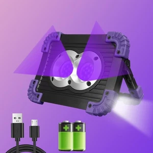 Portable Rechargeable LED Black Light, 395nm UV 30h Battery Powered LED AU - Picture 1 of 6
