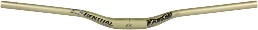 Barra elevadora de bicicleta Renthal Fatbar Lite V3 35 MTB dorada 35,0 x 30 mm elevación x 760 mm Foto 1 de 1