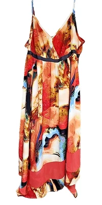 Платье миди женское Simply Vera Wang БОЛЬШОЕ многоцветное эластичное с регулируемыми ремнями - Изображение 1 из 4