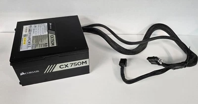 Corsair CX750M 750W Semi-Modular Power Supply Used - Image 1 of 4