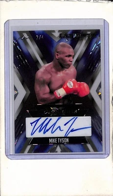 "IRON" MIKE TYSON 2024 LEAF ULTIMATE SPORTS AUTOGRAPH CARD 3/4 - Image 1 of 2