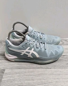 ASICS Gel Resolution 8 Blue Clay Tennis Trainers Size UK 6.5 - Picture 1 of 7