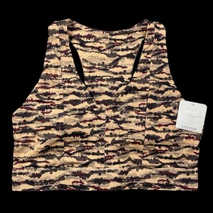 Fabletics Sports Bra Women’s Size XL Camo Mila Midi Medium Impact NEW WITH TAGS! - Picture 1 of 11