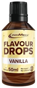 IronMaxx Flavour Drops - Vanille 50ml | kalorienfrei & zuckerfrei | vegane - Bild 1 von 6