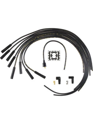 Accel Spark Plug Wire Set Super Stock Spiral Core 8 mm Black Straight P (4040K) - Image 1 of 4
