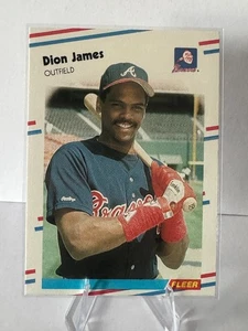 1988 Fleer - Dion James #543 Braves - Picture 1 of 2