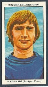 THE SUN 1979 SOCCERCARDS #400-STOCKPORT COUNTY-OLDHAM-MANCHESTER U-PAUL EDWARDS - Foto 1 di 1