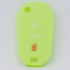 Auto Schlüssel Silikon Schutz Hülle GLOW Grün für Peugeot Citroen Fernbedienung