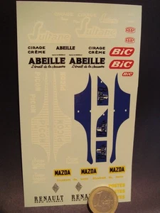 DECALS 1/43 DIVERS DECORATION RENAULT 4CV PART 2 - T343 - Picture 1 of 1