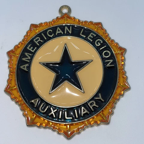 Stained Glass American Legion Auxiliary Window Hanger Decoration Cover