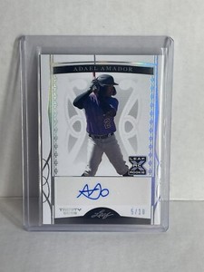 2022 Leaf Trinity  rookie rc auto /10 adael amador rockies