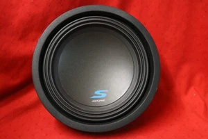 Alpine S-W10D4 1800W Max / 600W RMS - 10" S-Series Dual 4 Ohm Subwoofer, NEW #N4 - Picture 1 of 5