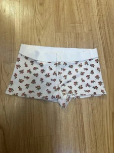 BNWT Brandy Melville/John Galt waffle knit red and green floral boy shorts - Picture 1 of 2