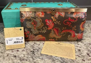 PATRICIA NASH Tooled Leather Cauchy Wallet P329552 Vintage Italian MSRP $119 NWT - Picture 1 of 5