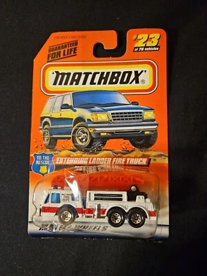 Matchbox, Extending Ladder Fire Truck #23 of 75 Series 4 To The Rescue 1998 (s2) - Image 1 of 2