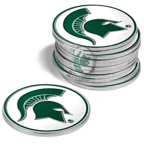 Michigan State Spartans 12 Pack Golf Ball Markers - Picture 1 of 1
