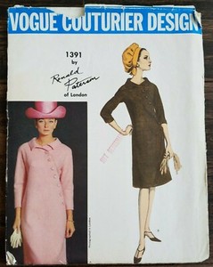 Vintage Vogue Couturier Design Sew Pattern 1391 Ronald Paterson Size 14 Bust 34