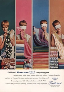1965 Fieldcrest: Forecast 66 Everything Goes Vintage Print Ad - Picture 1 of 1