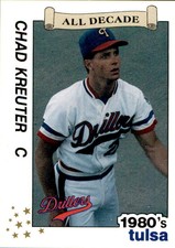 1990 Tulsa Drillers All Decade Best #23 Chad Kreuter Newhall California CA Card