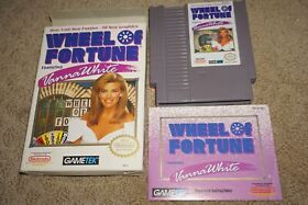 Wheel Of Fortune Featuring Vanna White (Nintendo NES) Complete in Box GOOD Shape