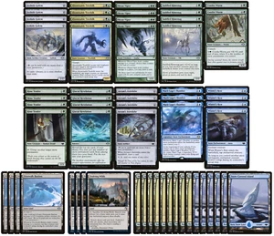 ELITE Snow Deck - Blue Green - Full Art Lands - 60 Card - Modern - MTG NM/M! - Picture 1 of 1