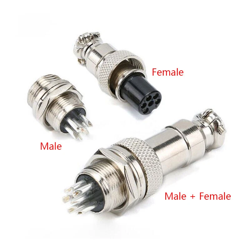 GX16-2Pin/3/4/5/6/7/8Pin Aviation Male/Female Plug & Socket Circular Connector - Image 1 of 4