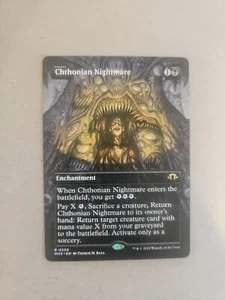 1x Modern Horizons 3 Chthonian Nightmare Fullart Nuovo di zecca/M Magic The Gathering Mtg - Foto 1 di 1