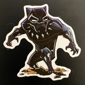 PEGATINA NEGRA PANTERA VERSUS MARVEL COMICS CIVIL INFINITY WAKANDA PARA SIEMPRE - Imagen 1 de 2
