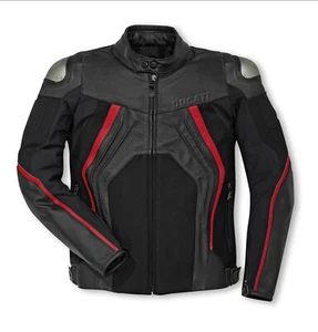 Ducati schwarze Lederjacke für Biker - Bild 1 von 3