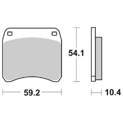 COPPIA PASTIGLIE FRENO 523DC 523 DC FOR TRIUMPH 750 T160V TRIDENT 1975-1977 Foto 1 de 4
