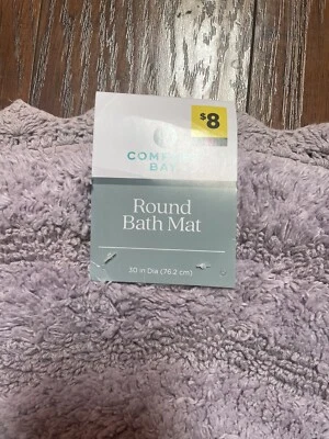 Новый с Ярлыками Comfort Bay фиолетовый круглый коврик для ванны - Изображение 1 из 3