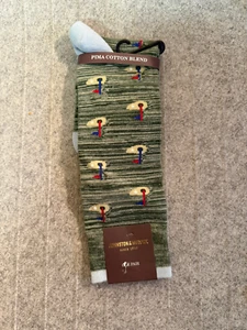 JOHNSON & MURPHY Herren Socken Golf Motiv Pima Baumwollmischung NEU - Bild 1 von 3