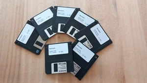 Macintosh system 7.0.1 (copies) 7 High density diskettes (1.44 M) - Photo 1/5