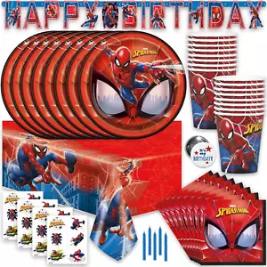 Spiderman Birthday Party Supplies and Decorations, Spiderman Party Supplies, Ser - Picture 1 of 6