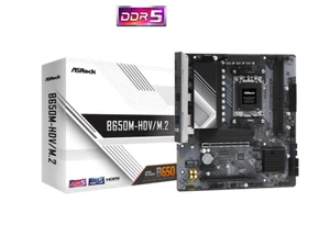 ASRock B650M-HDV/M.2 Socket AM5 Ryzen 7000 Micro ATX Motherboard - Picture 1 of 6