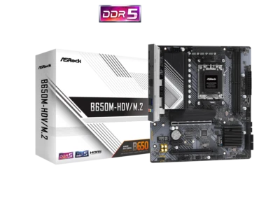 ASRock B650M-HDV/M.2 Socket AM5 Ryzen 7000 Micro ATX Motherboard - Image 1 of 4