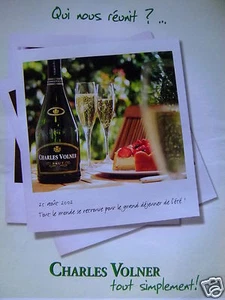 PUBLICITÉ DE PRESSE 2002 BLANC DE BLANC DE CHARLES VOLNER TOUT SIMPLEMENT - Picture 1 of 1
