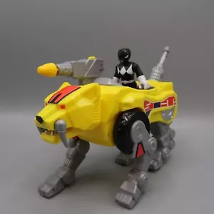 Imaginext Power Rangers Tigre Diente de Sable con Misil y Juego de Juguete Ranger Negro - Imagen 1 de 8