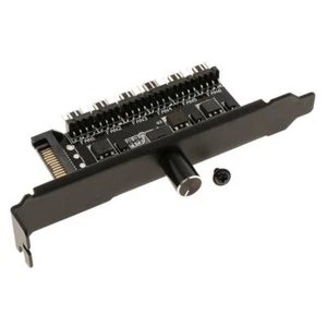 12V SATA PCI Cooler Cooling Fan Speed Controller for PC Desktop Computer - Afbeelding 1 van 7