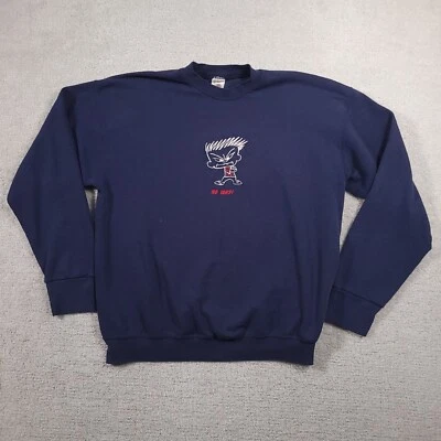 Sudadera De Colección Años 90 Negatude Dude No Way Azul Para Hombres XL Streetwear Grunge Hecha en EE. UU. Foto 1 de 4