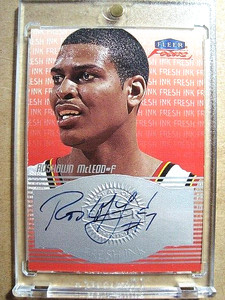 1999-00 Roshown McLeod Fleer Focus Rookie Fresh Ink Autograph RC MINT 🔥🔥🔥