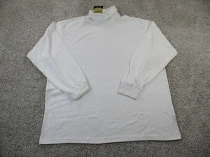 Woolrich Mens Turtleneck Tee Shirt Size XXL Long Sleeve White Pullover Outdoors  - Picture 1 of 13